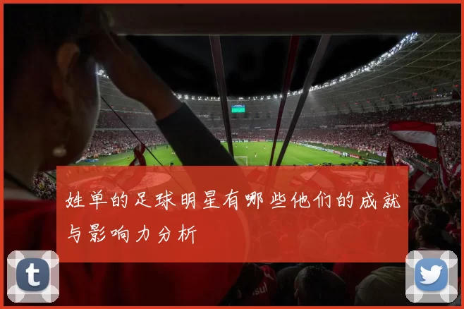 姓单的足球明星有哪些他们的成就与影响力分析