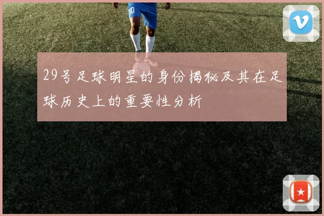 29号足球明星的身份揭秘及其在足球历史上的重要性分析